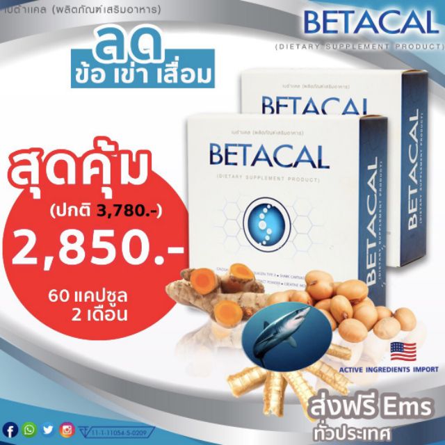 Betacal 6กล่อง ฟรี เบต้าแคล 1 แผล HP Cream 1หลอด - jinnyhealthy - ThaiPick