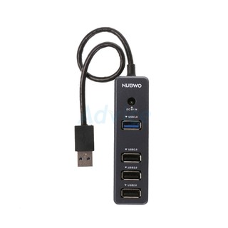 4 Port USB HUB NUBWO (NH49) Black