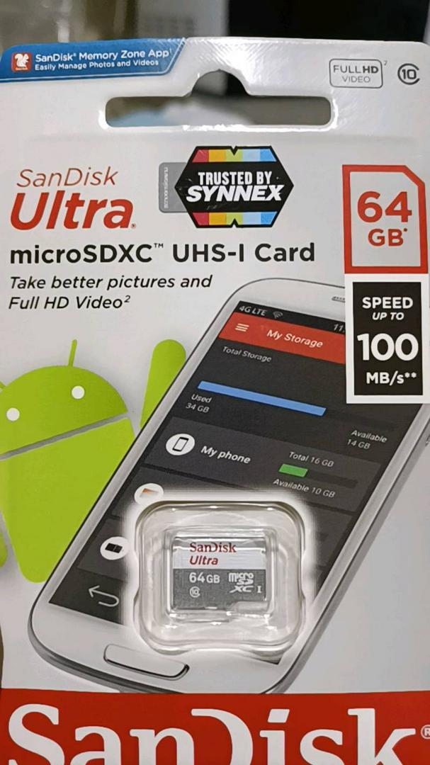 microsd 64gb 64GB 100MB CLASS10 SATF64NA-QUNR SDSQUNR-064G-GN3MN SanDisk UHS -1 Ultra microSDXC microSDカード s サンディスク マイクロSDカード 海外パッケージ 送料無料 大流行中！  microSDカード