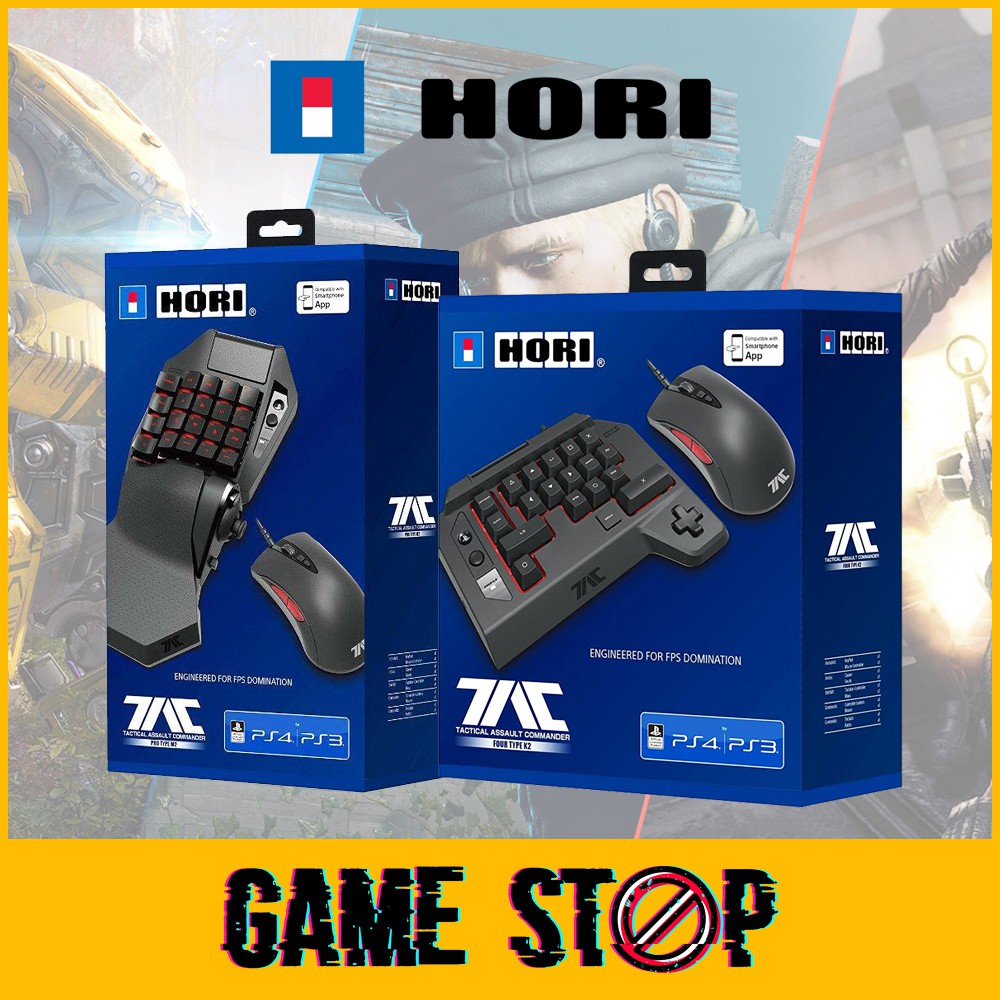 Playstation 4 PS4 Hori TAC คีย์บอร์ดเชิงกล Type K2 M2