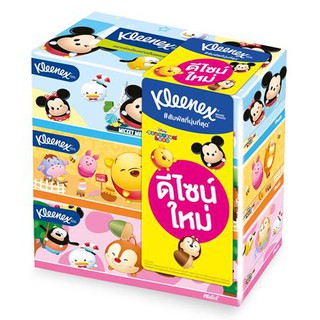 อุปกรณ์ทำความสะอาด กระดาษ แพ็ค 3 KLEENEX TSUM TSUM กระดาษเช็ดหน้า