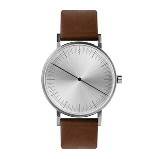 Simpl Watch นาฬิกาข้อมือเข็มเดียว Silver Brown