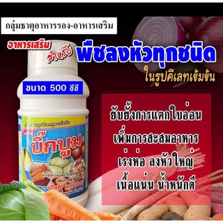 บิ๊กบูม( 500ซีซี )ฮอร์โมนพืช สูตรเข้มข้นสำหรับพืชลงหัวทุกชนิด เร่งห่อ ลงหัวใหญ่ มันสำปะหลัง เผือก แครอท หัวไชท้าว หัวหอม