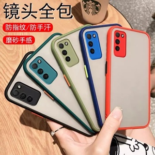 เคสขอบสีหลังด้าน SAMSUNG A12 A02S A02 A32 A22 4G A22 5G A03S A52 A72 S21Ultra S21+  เคสนิ่ม เคสซัมซุง ร่นใหม่ล่าสุด