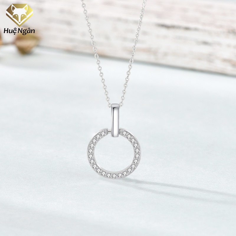 Hue Ngan สร้อยคอเงิน 925 - วงกลมแห่งความรัก PP1849