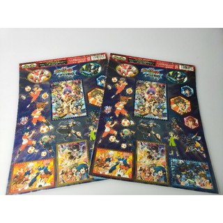 สติ้กเกอร์  INAZUMA ELEVEN GO นักเตะแข้งสายฟ้า  (18×26cm.)