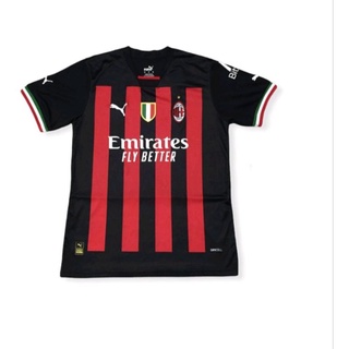 เสื้อกีฬาแขนสั้น ลายทีมชาติฟุตบอล Ac Milan 2023