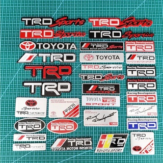 Trd สติกเกอร์โลโก้ 3D สําหรับติดตกแต่งรถยนต์ Toyota HV YARiS GRMN RZ RC RS Prius