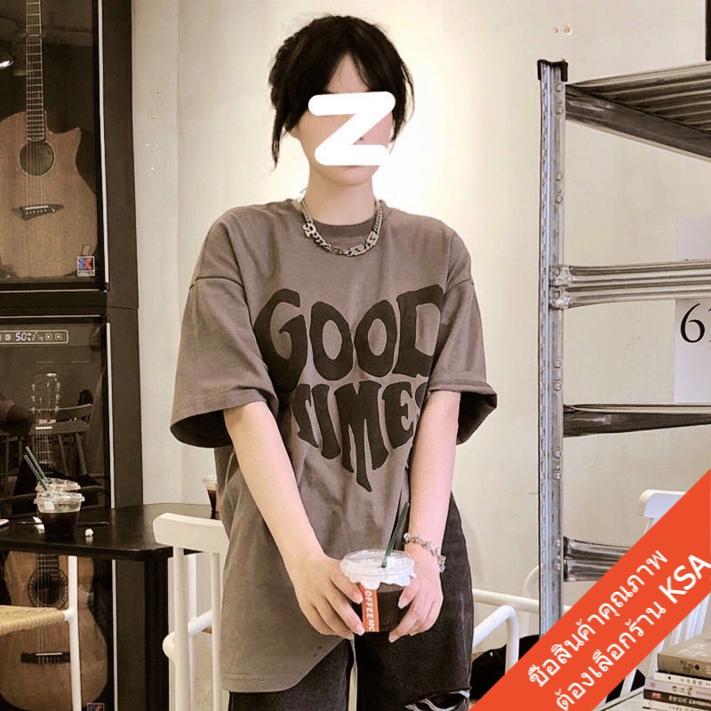 เสื้อแฟชั่นผู้หญิงน่ารัก oversize เสื้อผ้าวินเทจวัยรุ่น สกรีนลายหัวใจ เสื้อโอเวอร์ไซส์เกาหลี เสื้อยืดไม่ต้องรีด ไซส์ใหญ่