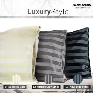 ปลอกหมอน 550เส้นด้ายทอแน่นกันไรฝุ่น SAFE&SOUND
