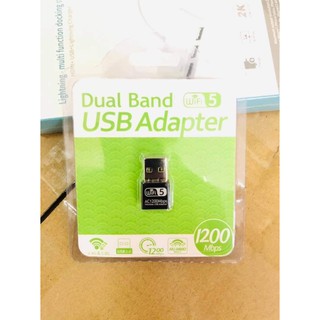 ใหม่MINI 1200M USB WIFIการ์ดเครือข่ายไร้สายWIFI 2.4/5G Dual Bandคอมพิวเตอร์การ์ดเครือข่ายLANสำหรับPC