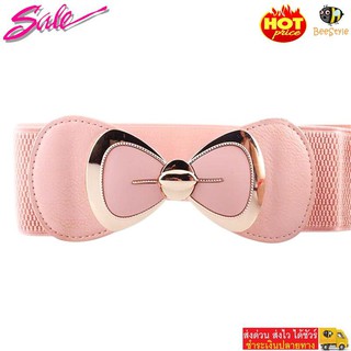 MiStyles  เข็มขัด เข็มขัดผู้หญิง Womens Belt รุ่น  2262 สีชมพู