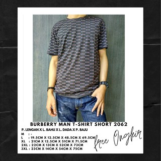 เสื้อยืดแขนสั้น ลาย BATAM Burberry Man 2062 สําหรับผู้ชาย นําเข้า