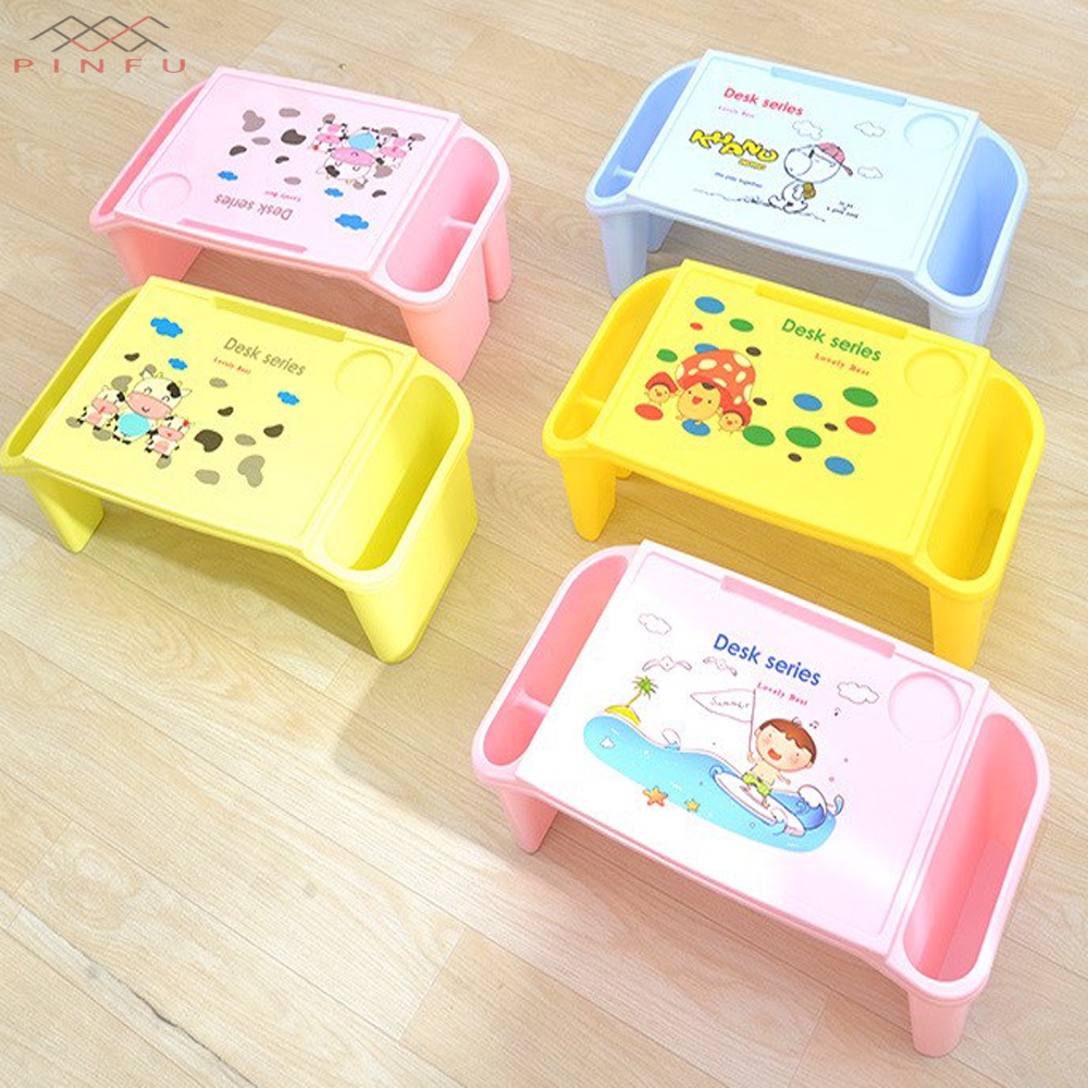 PINFU_SHOP โต๊ะญี่ปุ่น โต๊ะอ่านหนังสือสำหรับเด็ก  พลาสติก (สุ่มลาย) รูปที่ 3