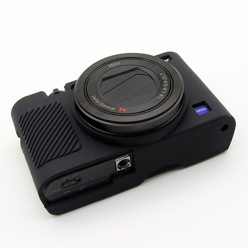 ซิลิโคนอ่อนนุ่มป้องกันกล้องกรณียางฝาครอบกระเป๋าผิวสําหรับ Sony RX100 III IV V M3 M4 M5 M6 M7
