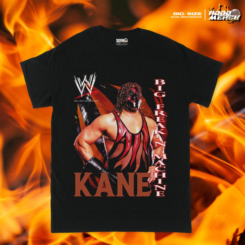 แฟชั่นคลาสสิกเสื้อยืดพิมพ์ลาย SMACKDOWN KANE สไตล์วินเทจ - WWE KANE / OVERSIZE / เสื้อยืดสําหรับผู้ห