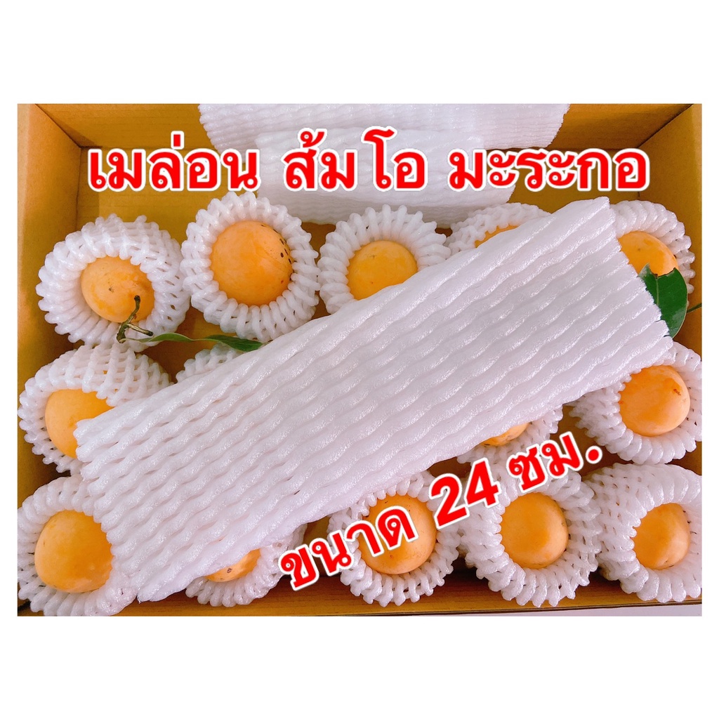 โฟมห่อผลไม้ (ขนาด 24 ซม.บาง)สีขาว ตาข่ายห่อผลไม้ กันกระแทก แพ็คบรรจุ 100 ชิ้น