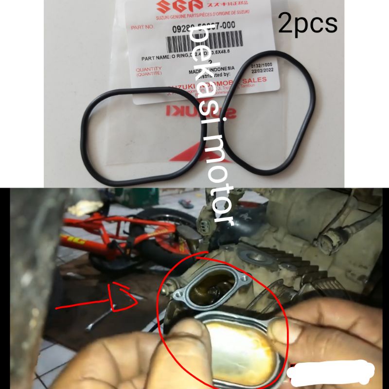09280-50007 คู่ฝาครอบวาล์ว oring ซีลสําหรับ suzuki shogun 125 110 125R FL SP RR axlo smash supra 125 karisma เดิม