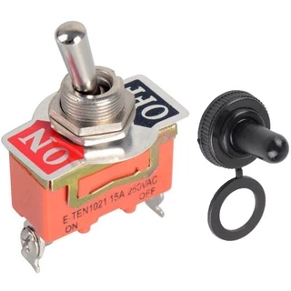 แคปครอบสวิทช์ไฟโยกเปิด/ปิด Heavy Duty SPST 2 Terminal สีส้ม 1 ชิ้น กันน้ำพร้อมส่งในไทย