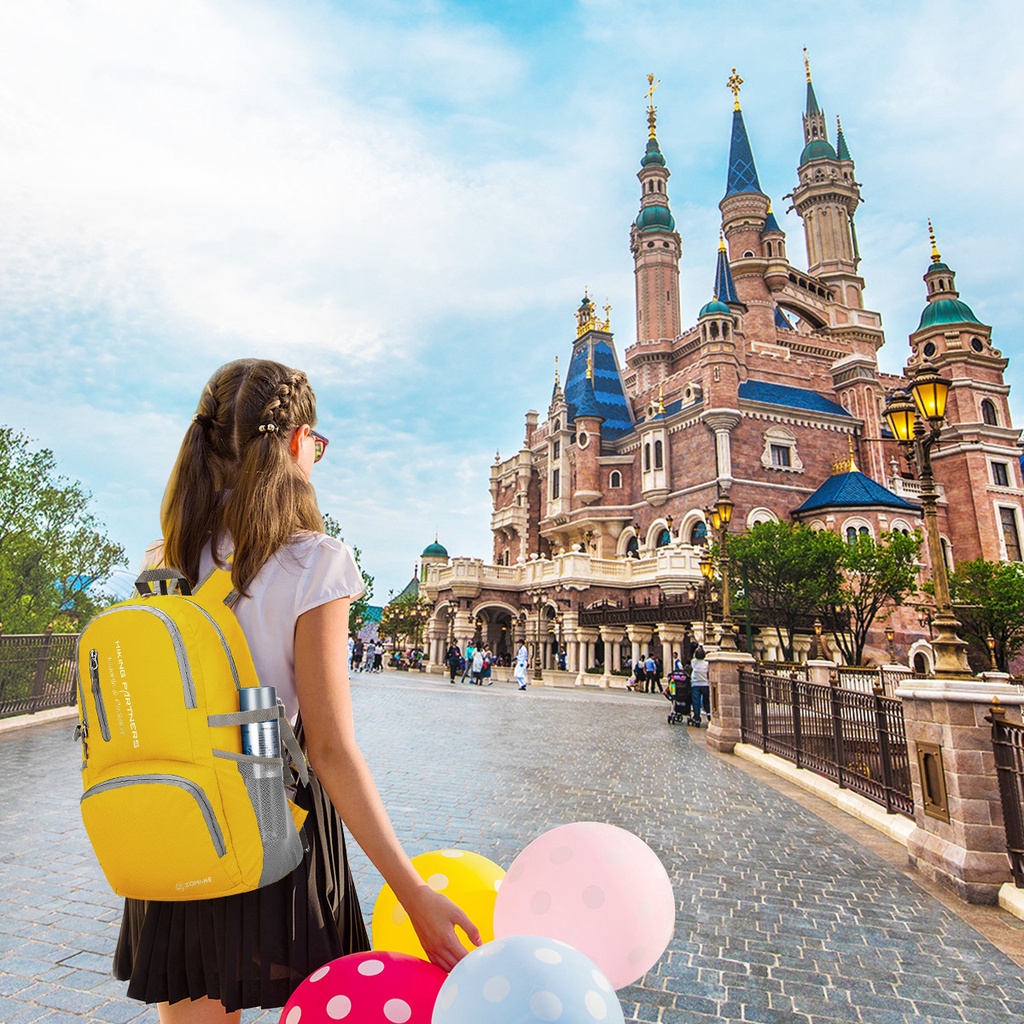 ZOMAKE Foldable Backpack น้ำหนักเบา 35L กระเป๋าเป้สะพายหลัง พับขนาดเล็กเดินป่าท่องเที่ยว สำหรับตั้งแคมป์ กระเป๋าเป้สะพายหลังน้ําหนักเบา