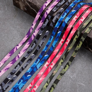 เชือกรองเท้าลายพรางใหม่ชั้นเดียว ยาว 120.140 ขายเป็นคู่