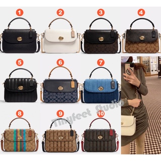 Coach C1557 C1560 C1765 C1563 C1558 C4921 C2832 C5644 C5645 Marlie Top Handle Satchel ผู้หญิง Crossbody กระเป๋าสะพาย