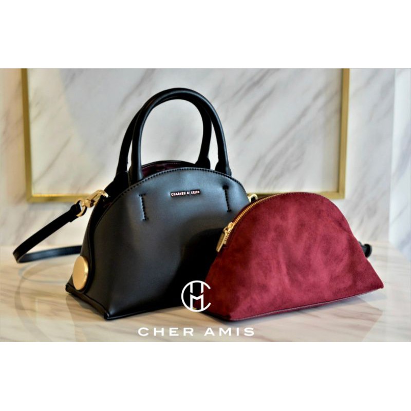 charles and keith top handle dome bag