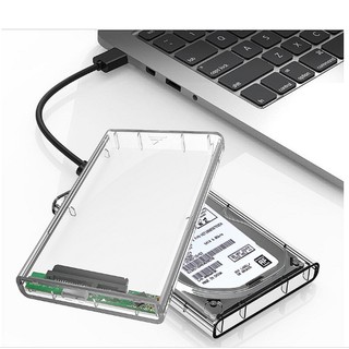 กล่องฮาร์ดดิสก์ใส 2.5 นิ้ว สำหรับ USB 3.0 SATA Hd Box HDD Hard Disk