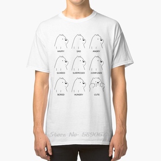 เสื้อยืด พิมพ์ลายการ์ตูนหมีขั้วโลก แพนด้า หมีแพนด้า ตลกS-5XL