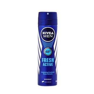 สเปร์ยระงับกลิ่นกาย นีเวีย เฟรช แอกทีฟ ขนาด 150 มล. Nivea Fresh Active x 1 ขวด