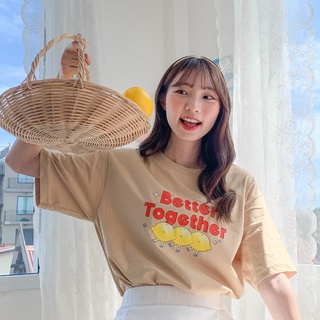 Live164# เสื้อคัตตอล มีหลายสี “Better together” สไตล์เกาหลี Dream Big Tshirt โอเวอร์ไซน์ สาวอวบใส่ได้ พร้อมส่ง ผ้านุ่ม