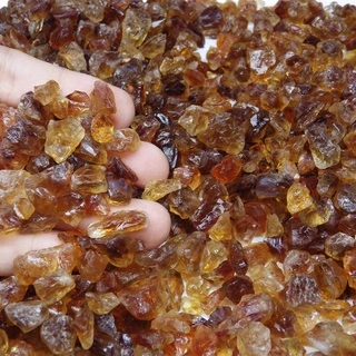 พลอย ก้อน ดิบ ซิทริน ธรรมชาติ แท้ ( Natural Citrine ) หนักรวม 50 กะรัต