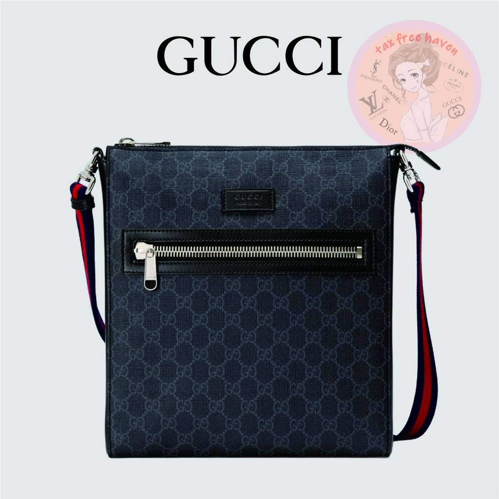 Shopee ถูกที่สุด 🔥ของแท้ 100% 🎁 Brand New Gucci GG Supreme Canvas Messenger Bag