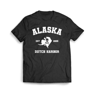 เสื้อผ้าผชเสื้อยืด พิมพ์ลาย Harbor Alaska Athletic Deadliest Catch Dutch สําหรับผู้ชายS-5XL