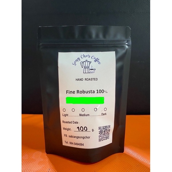 กาแฟโรบัสต้าคั่วมือ Fine Robusta 100% (Hand Roasted)