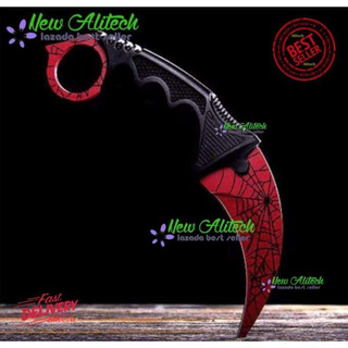 iremax  Spider knife มีดเดินป่า มีดพก มีดใบเตย (ใบคมและแหลม) karambit knife มีดพก พร้อมปลอก