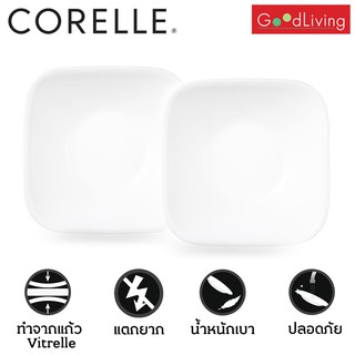 Corelle ชามสี่เหลี่ยมจัตุรัส23ออนซ์ 6.5นิ้ว (16ซม)/C-03-2323-N-LP-B2