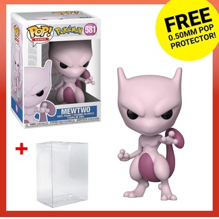 Funko Pop Games: Pokémon - Pokemon Mewtwo 581 ของเล่นฟิกเกอร์ พร้อมตัวป้องกัน