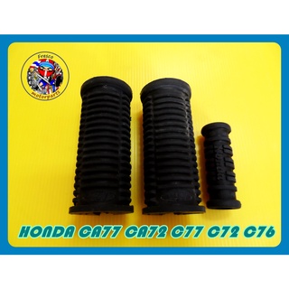 ยางพักเท้าหน้าพร้อมยางคันสตาร์ท HONDA CA77 CA72 C77 C72 C76 Front Footrest Foot Peg Set &amp; Kick Starter Rubber