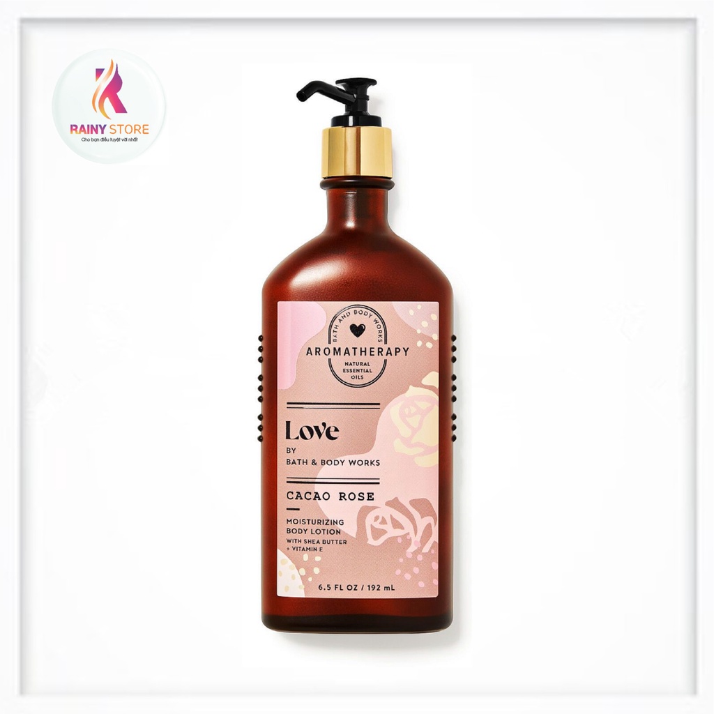 Bath &amp; Body Works Aromatherapy Love Cocoa Rose Relaxing Body Lotion 192มล