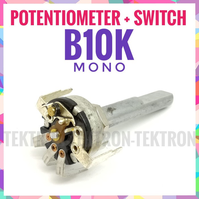 Potentiometer + สวิทช์ B10K Potentiometer sw 10K 10K