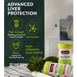 Swisse Ultiboost High Strength Milk Thistle 35000 mg 60 Tablets บำรุงตับ ดีท็อกซ์ตับ