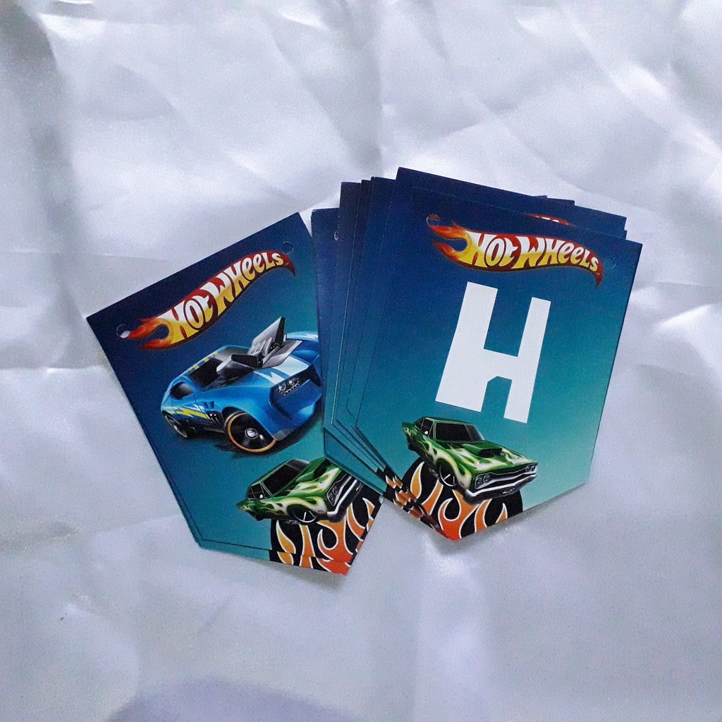 Custom Bunting Flag / Banner Flag วันเกิด / Hotwheels