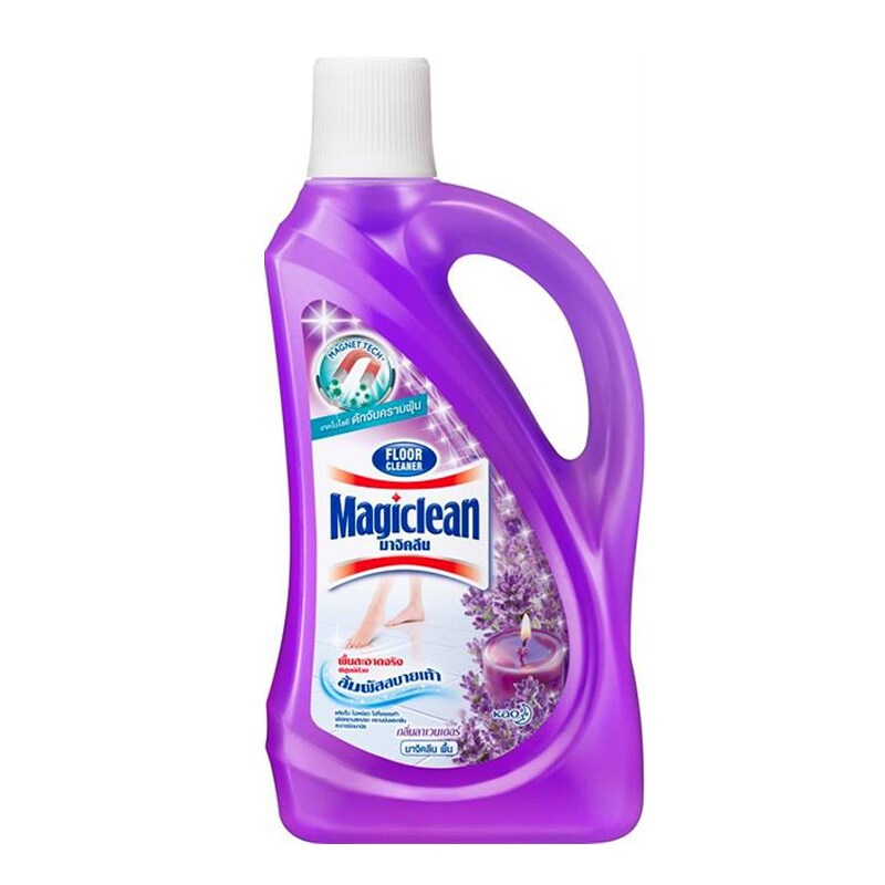 น้ำยาถูพื้น MAGIC CLEAN ลาเวนเดอร์  สีม่วง  900 มล. น้ำยาถูพื้น Floor cleaner MAGIC CLEAN Lavender p