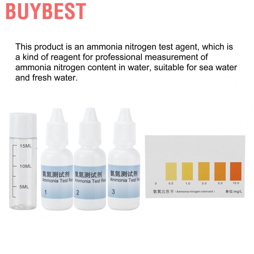 Buybest Aquarium Ammonia Nitrogen Test Agent Fish Tank Water Quality ...