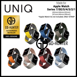 Uniq Revix สายนาฬิกาข้อมือซิลิโคนแม่เหล็ก สําหรับ Apple Watch Series 7 SE 6 5 4 3 2 1 ( 45 มม. 44 มม. 42 มม. )