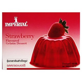 Imperial Strawberry Flavored Gelatin Jelly 100g X2 Box