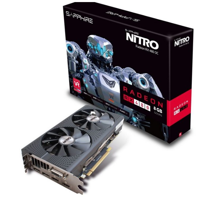 AMD RX 480/8GB SAPPHIRE NITRO (OC,D5)