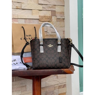 Coach Mollie Tote 25 In Signature Canvas