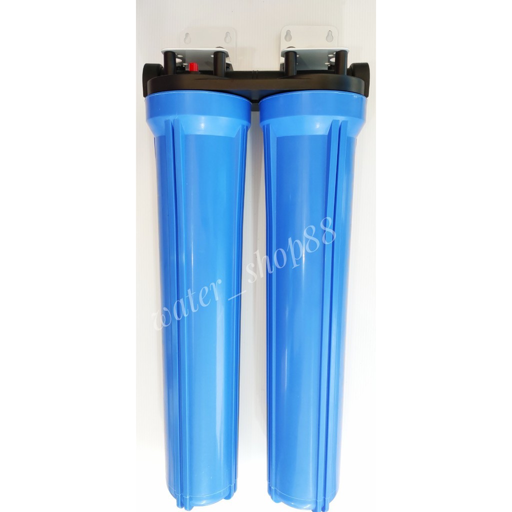 เครื่องกรองน้ำใช้ 2 ขั้นตอน Hydromax !!! ขนาด 20 “พร้อมไส้กรอง  4 หุนแบบสีฟ้าทึบ มีสินค้าพร้อมส่ง ราคา ถูกที่สุด ดีลบีเคเค แกลเลอรีภาพที่ 5